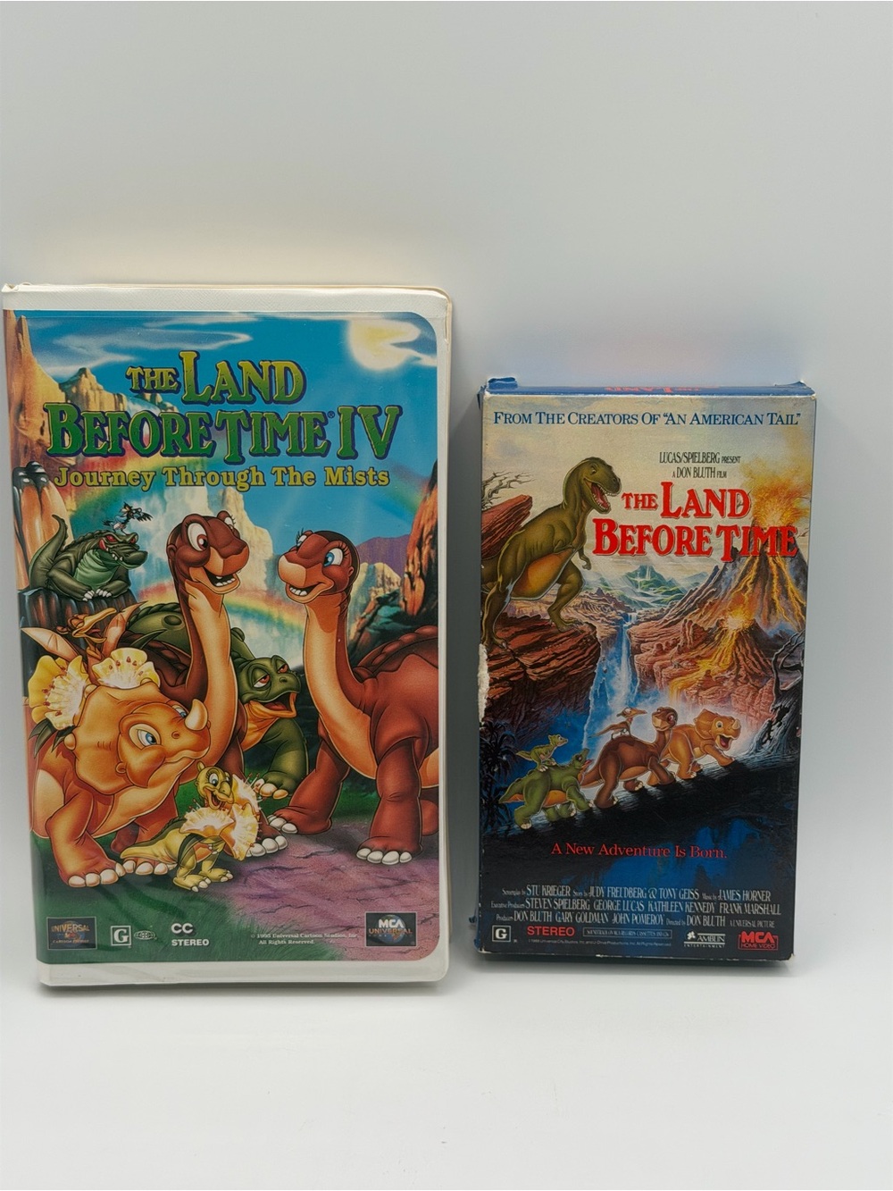 Lot of 2 The Land Before Time IV & The Land Before Time VHS Set